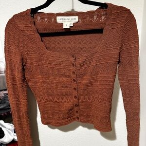 Saltwater Luxe fitted and feminine cardigan, size S